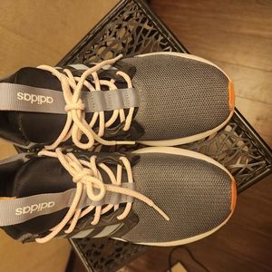 Adidas,  size 11 , grey w coral